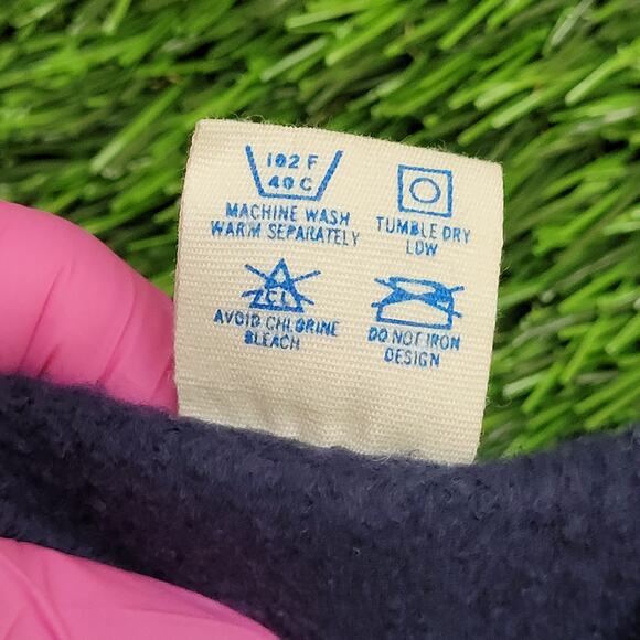 Vintage 80s Champion Mankato State Vest Women M/L 19x23 Blue - Picture 5 of 13